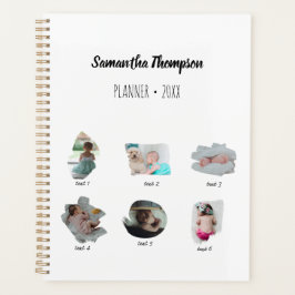 Agenda Colagem de Fotos Modernas para Bebês