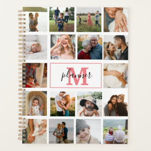 Agenda Colagem de Fotos Monogramada Personalizada 2022