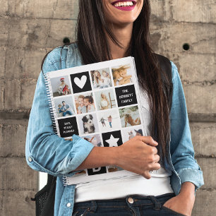 Agenda Colagem de Fotos Personalizada do Cubo de Cubo de 