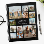 Agenda Colagem de Fotos Personalizada Moderna<br><div class="desc">Crie seu próprio planejador personalizado de colagem de fotos com 12 fotos favoritas.</div>