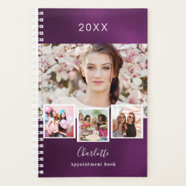 Agenda Colagem de fotos roxas em 2026