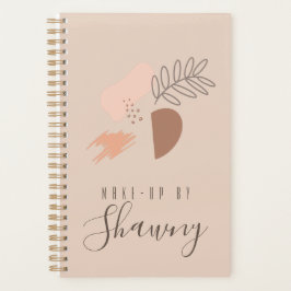 Agenda Colagem Tons Terrosos Salão de Beleza Maquiador