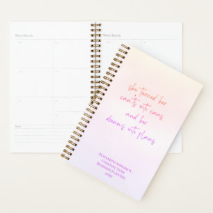 Agenda Colar Sonhos Bonito em Negócios de Planos