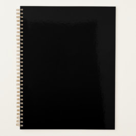 Agenda Coleção de Natal Preto Minimalista de Luxo
