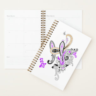 Agenda Coleção de Paisley Botânico Luxuoso