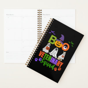 Agenda Colegas de Esquadrão Veterinária do Halloween Boo