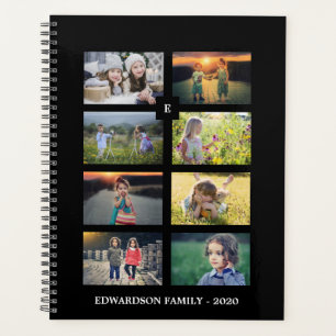 Agenda Coleta de fotos da família 8 fotos preto personal
