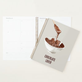 Agenda Colher de Tigela de Amante de Chocolate