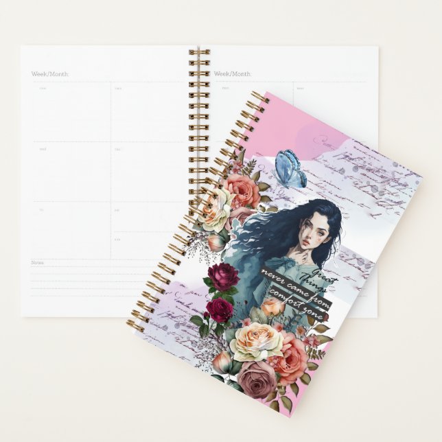 Agenda Collage Art Rosa (Exibição)