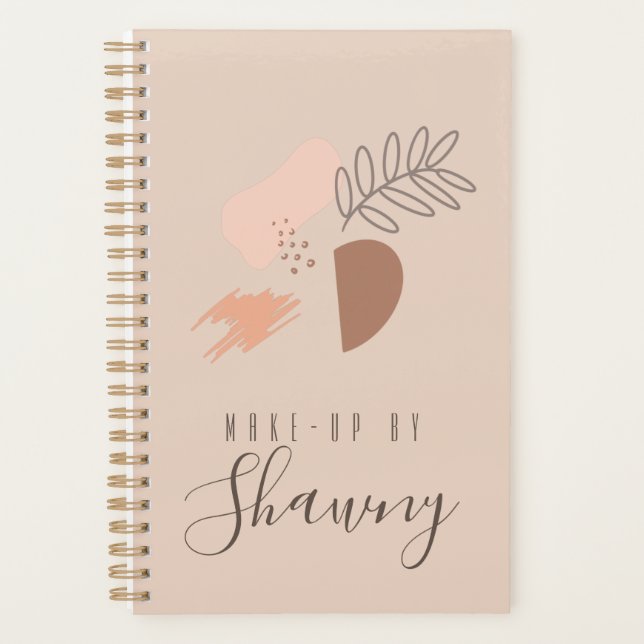 Agenda Collage Earth Tone Makeup Artist Salon Beauty (Frente)