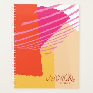 Agenda Color Block Wedding Summer ID740