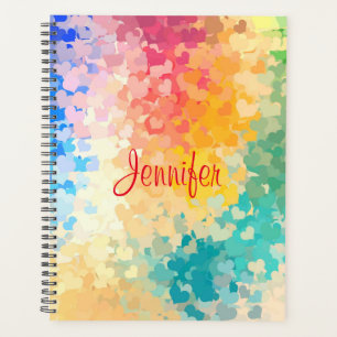 Agenda Coloração elegante modelo moderna e escrita manual