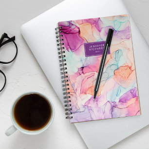 Agenda Colores de Pastel Tinta Álcool Personalizada