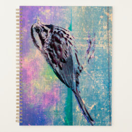 Agenda Colorful Abstract Bird Art: Vibrant Songbird