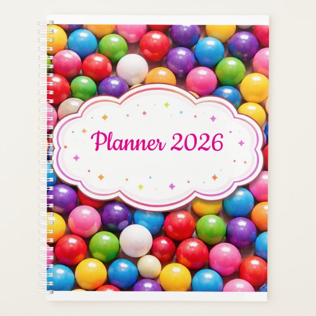 Agenda Colorful Gumball Planner Cover  (Frente)