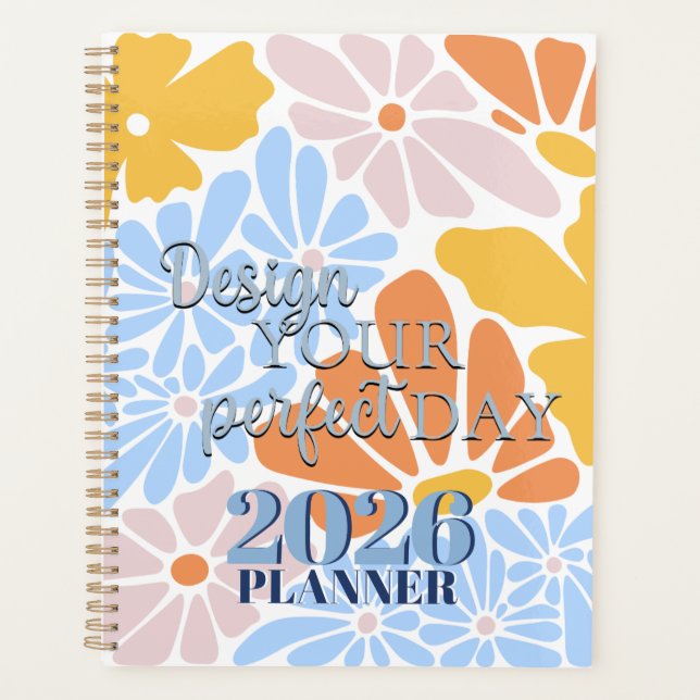 Agenda Colorful Modern Design Your Perfect Day 2026 (Frente)