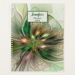 Agenda Colorida Fantasy Abstrato Fractal Art Flower Name