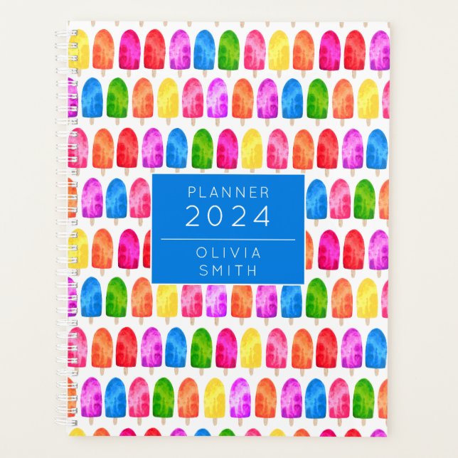 Agenda Colorida Psicle Ice Lolly (Frente)