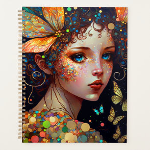 Agenda Colorir Borboletas Fadas Fantasia Art
