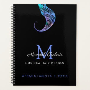 Agenda Colorista de Cabelo Estilista Opala Azul no Monogr