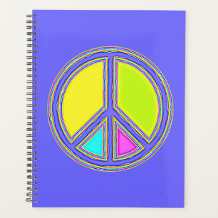 Agenda Com Cores Preenchidas Sinal de PAZ 1