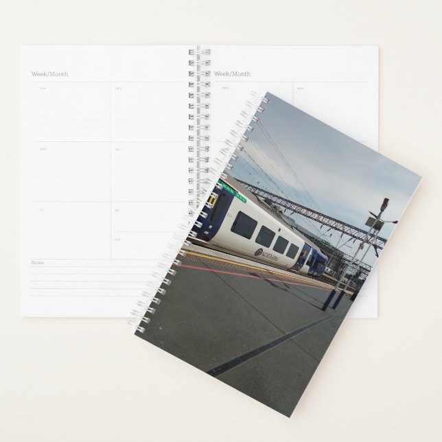 Agenda Comboio azul e branco (Exibição)