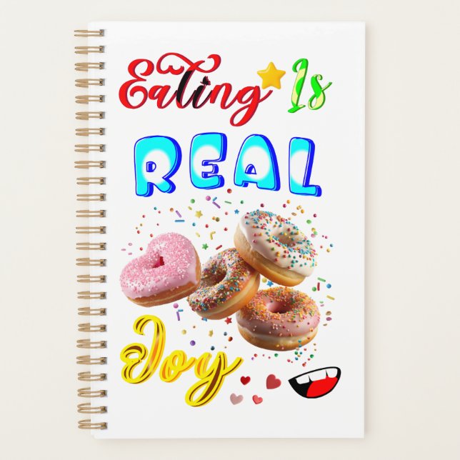Agenda Comer Papelaria É Uma Alegria Real (Frente)