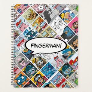 Agenda Comic Characters Patternos Crianças Fala Nome do B