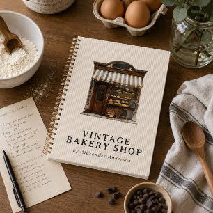 Agenda Compro Elegante Vintage Bakery
