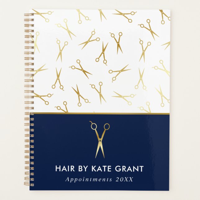 Agenda Compromisso com a Stylist do Cabelo Azul com Tesou (Frente)