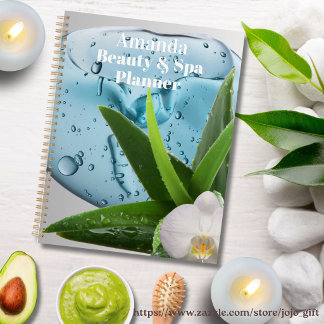Agenda Compromisso de beleza personalizada e spa Blue wat
