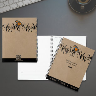 Agenda Compromisso de Borboleta Silhouette de Leitura Pro