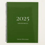 Agenda Compromisso Verde Simples 2024 Minimalista Moderno<br><div class="desc">Planejador de Compromissos Verde e Branco Simples Moderno de 2024 com um design simples. Com letras minimalistas de tipografia branca,  você pode adicionar suas próprias informações. Um organizador profissional para te manter no bom caminho.</div>