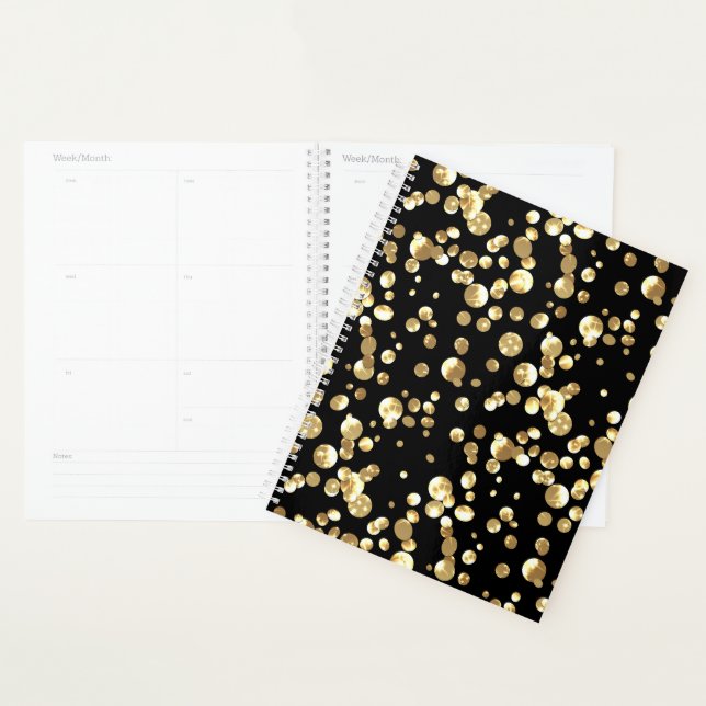 Agenda confete Dourado (Exibição)