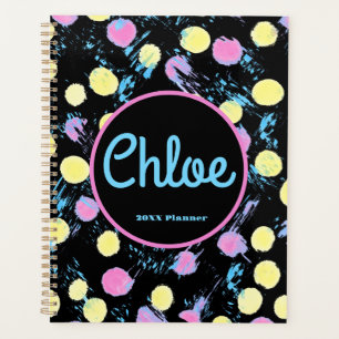 Agenda Confetti Paint Splash Multicolor Personalizado