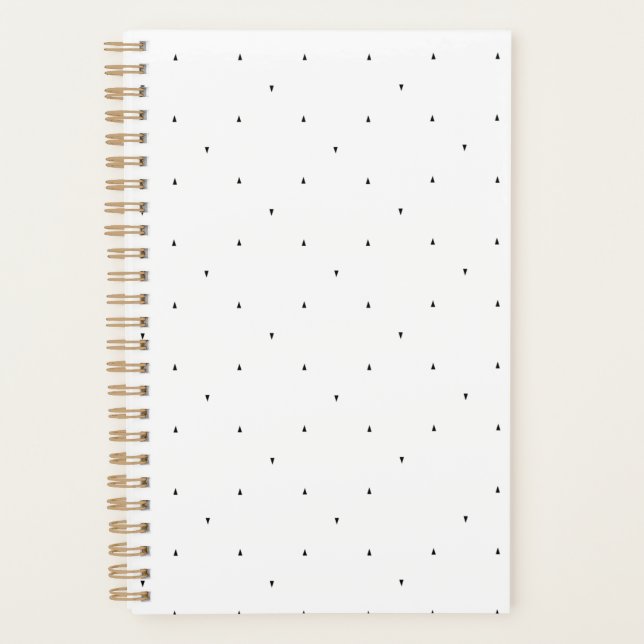 Agenda Conjunto de Pastas com Padrão de Triângulo Minimal (Frente)