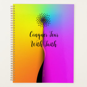 Agenda Conquiste o medo com a fé personalizar o planejado