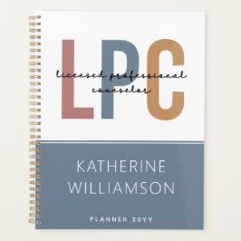 Agenda Conselheiro profissional licenciado para LPC perso