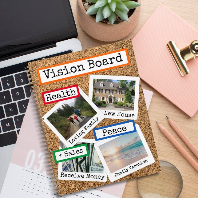 Agenda Conselho de Visão de Colagem Personalizada de Foto (Criador carregado)