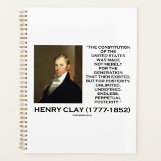 Agenda Constituição De Henry Clay Da Posteridade Dos Esta