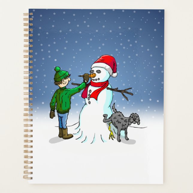 Agenda Construção de boneco de neve (Frente)