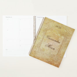 Agenda Contorno de Fadas Delicadas Personalizadas