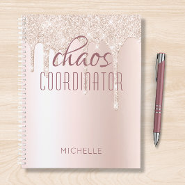 Agenda Coordenador de caos Glitter Glitter Glitter Glitte