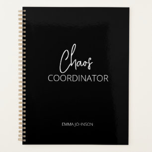 Agenda Coordenador de caos Planner Preto