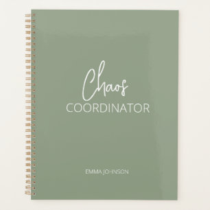 Agenda Coordenador de caos Planner Verde