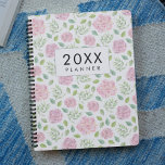 Agenda Cor d'água floral elegante semanal e mensal<br><div class="desc">Planeador semanal e mensal moderno e elegante,  com um cobrir floral de aquarela.</div>