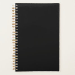 Agenda Cor preto Onyx profissional | Elegante Clássico