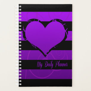 Agenda Coração Corpo Roxo Diário
