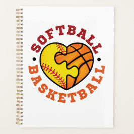 Agenda Coração de Basquete de Softball