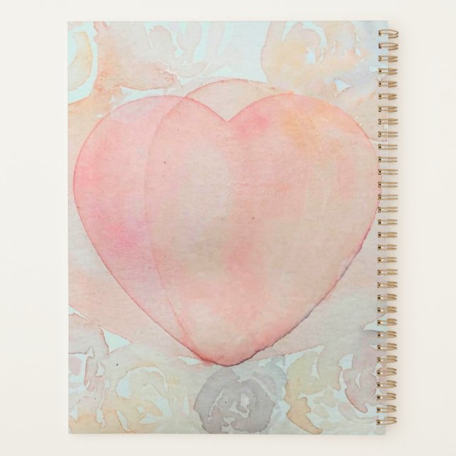 Agenda Coração de Deusa Pintado à Mão (Verso)